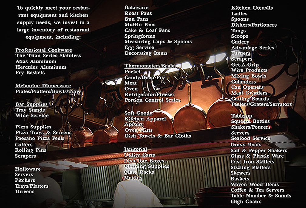 I E M RESTAURANT SUPPLY